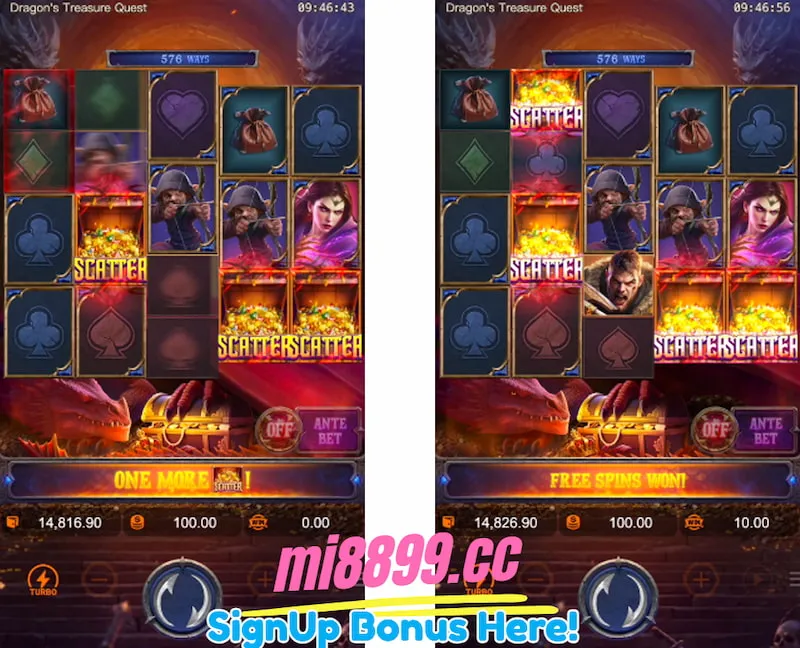 Dragon Treasure galeria de grandes vitórias