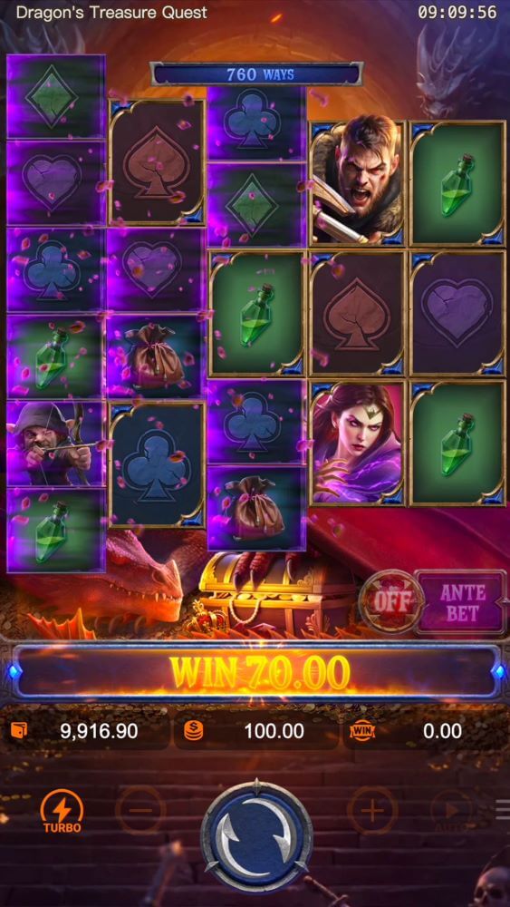 Bônus disponíveis para Dragon Treasure da Jili Games