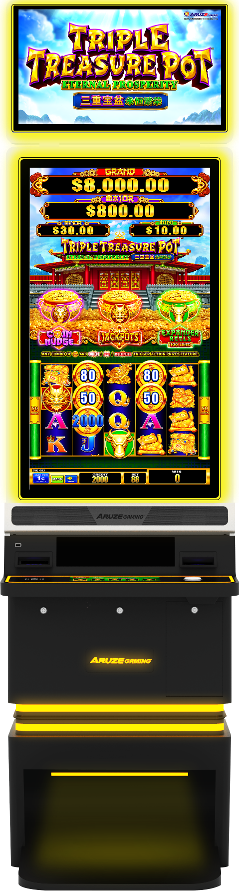 Distribuição de probabilidade de ganhos no Dragon Treasure